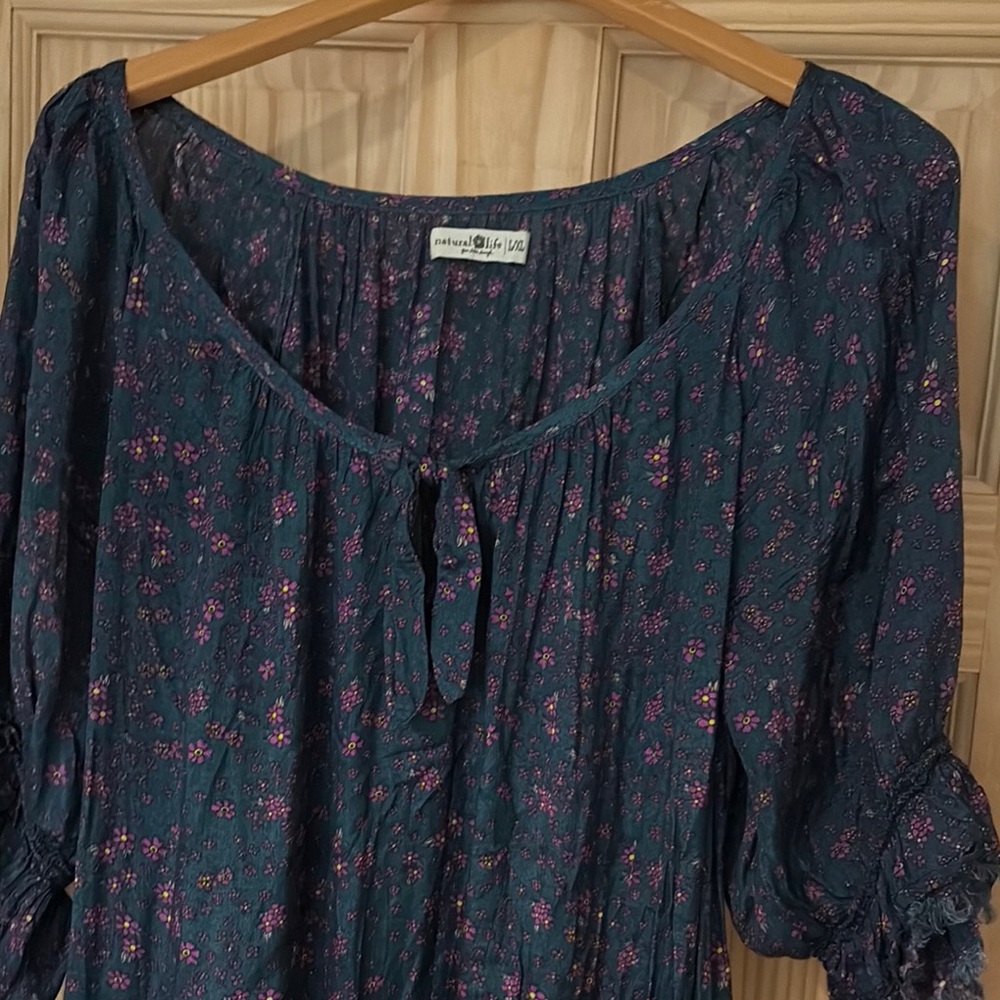 NATURAL LIFE Bell Hill maxi dress. Tiered full skirt size XL - XXL NWOT #84